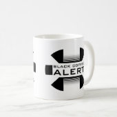 Alerte de café noir - tasse de café (Devant droit)