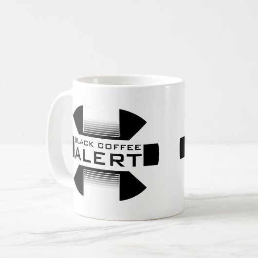 Alerte de café noir - tasse de café (Devant gauche)