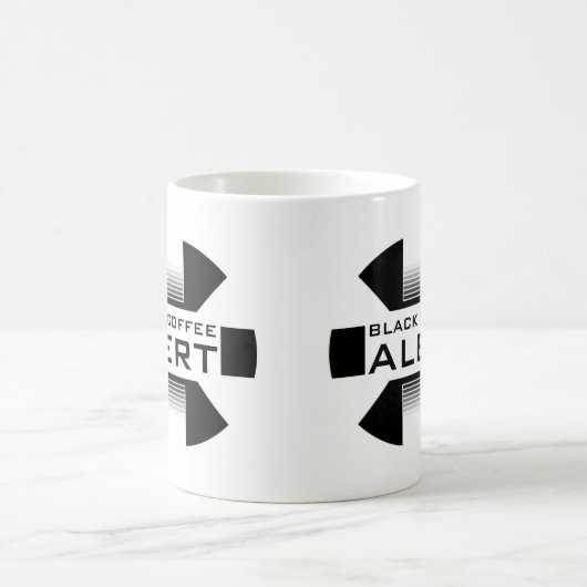 Alerte de café noir - tasse de café (Centre)