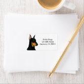 Alerter Doberman Pinscher Étiquette de chien (En situation)