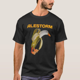 Ales Torm Duck met Banana Meme voor mannen T-shirt