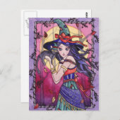 Alessa - Carte postale de sorcière gitane (Devant / Derrière)