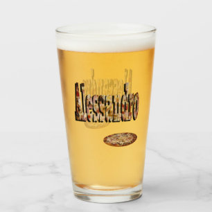 Alessandro Name Logo with Pizza Glas