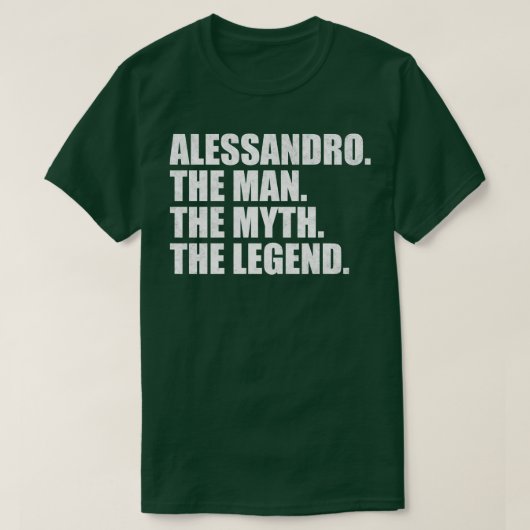 AlessandroAlessandro Naam Alessandro Voornaam T-shirt (Design voorkant)