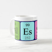 Alessio tasse de nom de table périodique (Devant gauche)