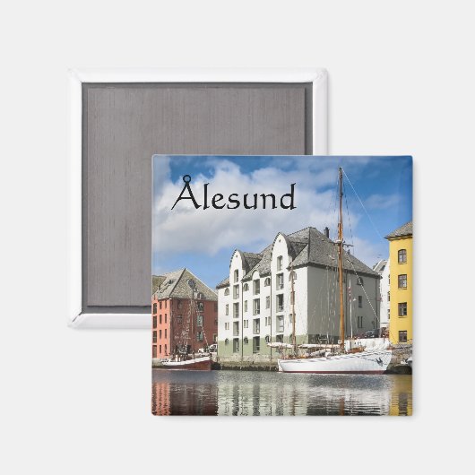 Ålesund Noorwegen Magneet (Voorkant / Achterkant)
