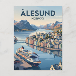 Ålesund, Noorwegen Noorwegen Briefkaart
