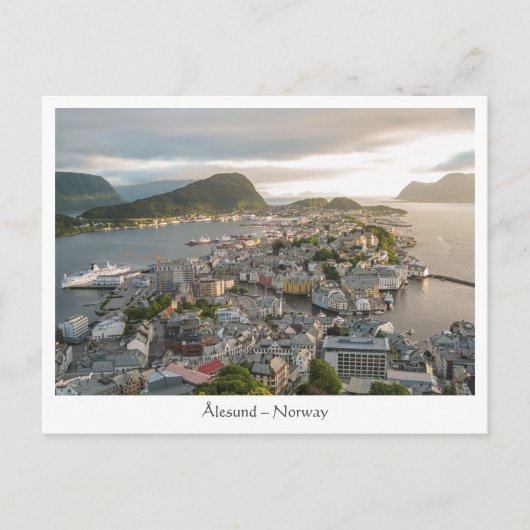 Alesund Norway Briefkaart (Voorkant)