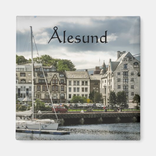 Alesund Norway Souvenir Magneet (Voorkant)