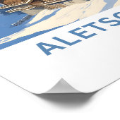 Aletsch Arena Zwitserland Reisprint Poster (Hoek)