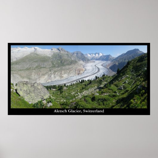 Aletsch Glacier, Zwitserland Poster (Voorkant)