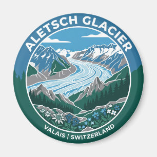 Aletschgletsjer Zwitserland Magneet