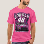Alex Bowman Paarse auto T-shirt (Voorkant)