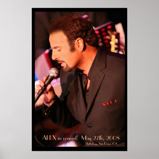 ALEX in concert! POSTER - GEPERSONALISEERD (Voorkant)