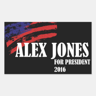 Alex Jones voor President 2016 Rechthoekige Sticker