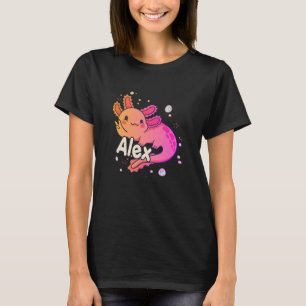 ALEX - Mooie meisjesnaam met schattige AXOLOTL T-shirt