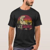 Alex Saurus Funny Personalized Dinosaur T Rex Name T-shirt (Voorkant)