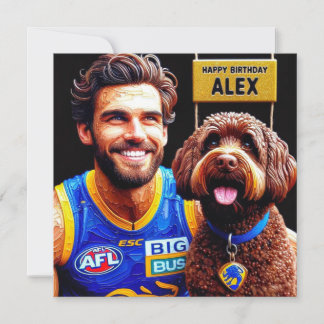 ALEX ~ Verjaardag Kaart ~ Football Seizoen ~