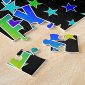 "ALEX" voornaam, geun "HAPPY BIRTHDAY" Legpuzzel (Zijkant)