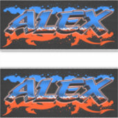 Alex Vorname Name Graffiti Aufkleber Sticker (Voorkant)