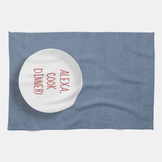 Alexa Command humor op bord Theedoek (Horizontaal)