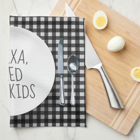 Alexa Command Humor Theedoek (Quarter Fold)