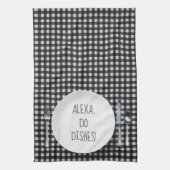 Alexa Command humor voor afwas Theedoek (Verticaal)