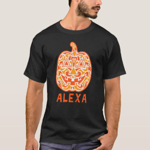 Alexa Halloween Suiker Schedel Ontwerp T-shirt