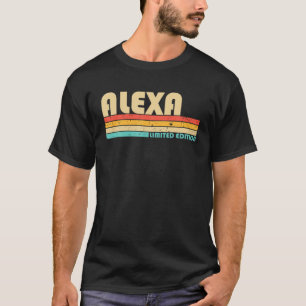 ALEXA Naam Persoonlijke Retro  80S 90S geboorte T-shirt