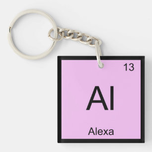 Alexa Name Chemistry Element Periodic Table Sleutelhanger