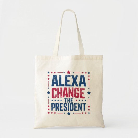 Alexa Verander het President Grappig Politiek Tote Bag (Voorkant)
