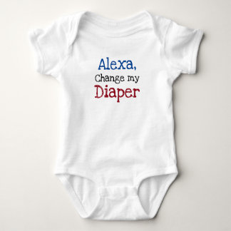 Alexa, verander mijn luier Funny Baby Romper