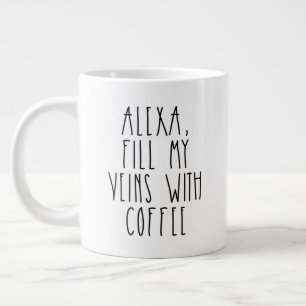 Alexa vult mijn zegen met Coffee Rae Dunn geïnspi Extra Grote Beker