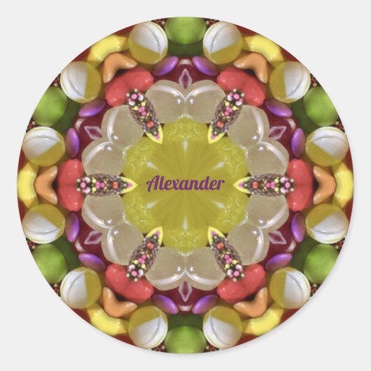 ALEXANDER ~ BANDE DE PÂQUES ~ Sticker rond classiq (Devant)