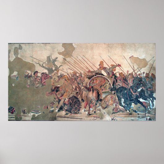 Alexander bij Issus Poster (Voorkant)