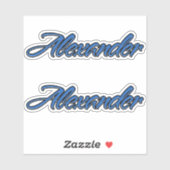 Alexander Blue Autocollants Sticker Stickerset (Feuille)