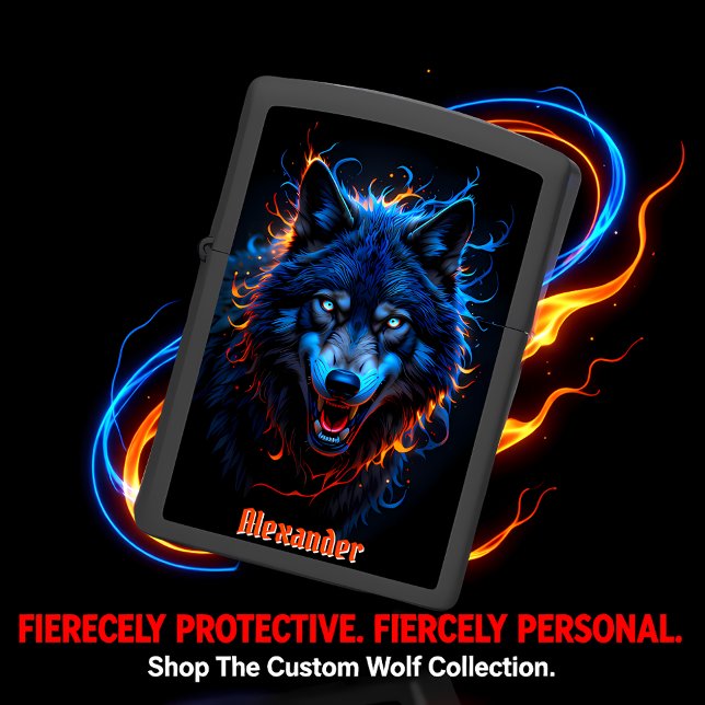 Alexander Blue Fire Wolf Portrait (Creator heeft geüpload)