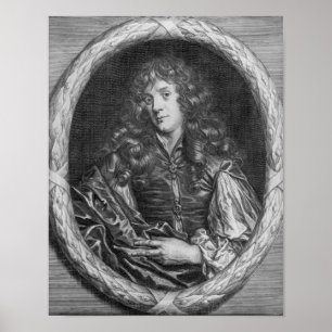 Alexander Browne, gegraveerd door Pieter de Jode Poster