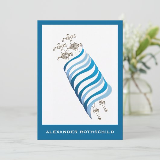 Alexander Chanoch Custom Kaart (Staand voorkant)