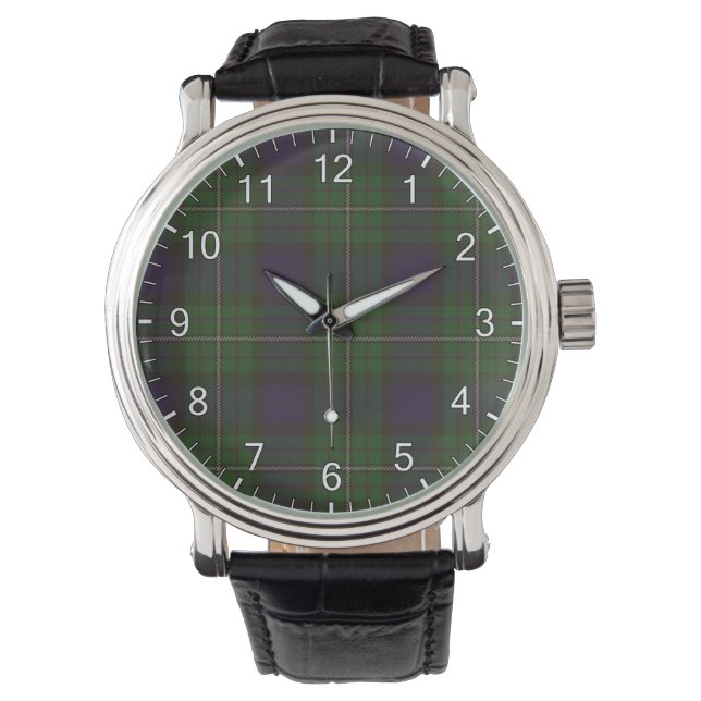 Alexander Clan Tartan Horloge (Voorkant)