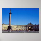 Alexander column, Sint-Petersburg, Rusland Poster (Voorkant)