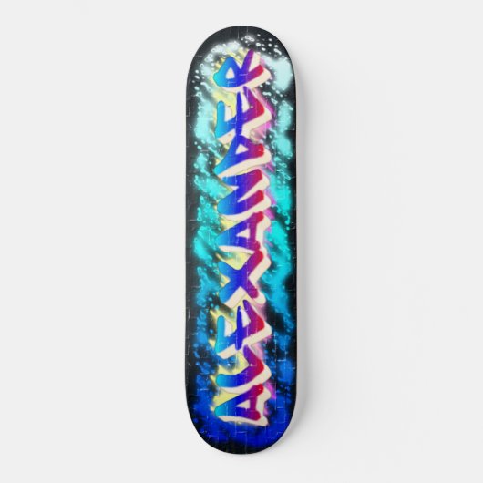 ALEXANDER Customisé Graffiti Skateboard (Recto)