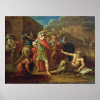 Alexander de Grote bezoekt Diogenes op Korinthe