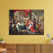 Alexander de Grote in de tempel van Jeruzalem Canvas Afdruk (Insitu (Woonkamer))