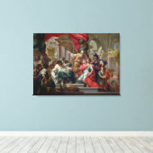 Alexander de Grote in de tempel van Jeruzalem Canvas Afdruk (Insitu (Houten vloer))
