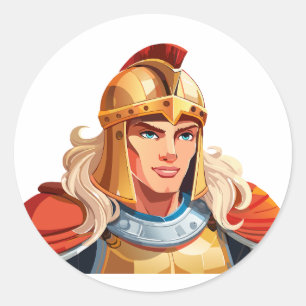 Alexander de Grote Ronde Sticker
