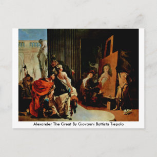 Alexander de Grote van Giovanni Battista Tiepolo Briefkaart