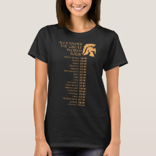 Alexander De Grote Wereld Tour Grappige historicus T-shirt