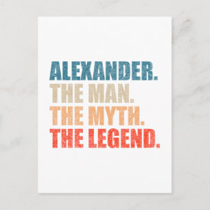 Alexander De Man De Mythe De Legende Briefkaart