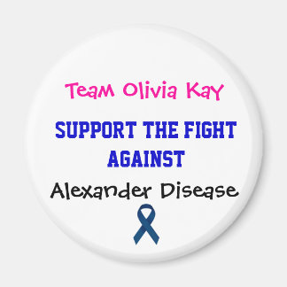 Alexander Disease Awareness Magnet Équipe Olivia